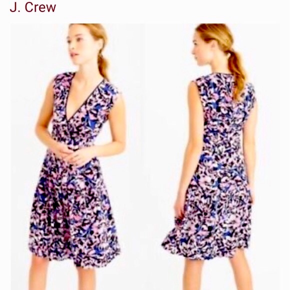 Beautiful J. Crew Floral Print Silk Dress - Picture 1 of 4